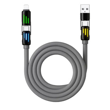Infinix XDX15 4-in-1 240W Fast Charging Cable – Multi Connector High-Speed Charging Cable
