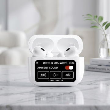 Touch Screen Smart TWS Wireless Earbuds – Bluetooth Earphones with Display Charging Case