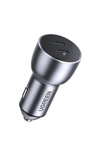 UGREEN 60W Car Charger USB-C PD Dual Port – Fast Charging Adapter for Cars