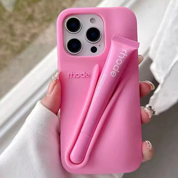 Lip Gloss Holder Phone Case for iPhone 11–17 Pro Max – Stylish Case with Lipgloss